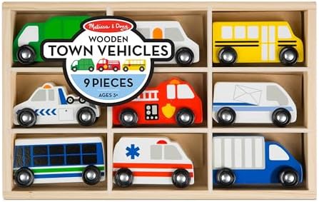 Melissa & Doug Melissa Doug Wooden Town Vehicle