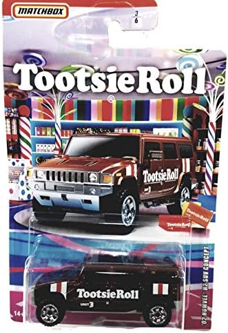 Mattel Matchbox Limited Candy Series Brown Tootsie Roll 2002 Hummer H2 SUV Concept 164 S