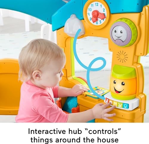 Fisher-Price Baby Toddler Toy Laugh Learn Smart Learning Home Playhouse with Lights
