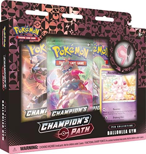 Pokemon TCG Champion's Path Pin Collection BALLONLEA SPIKEMUTH and HAMMERLOCKE Gyms Multi