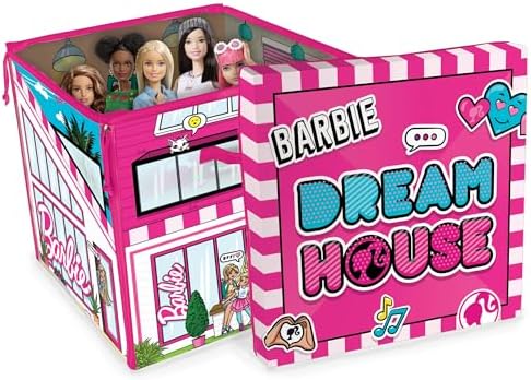 Barbie ZipBin 40 Doll Dream House Toy Box Playmat