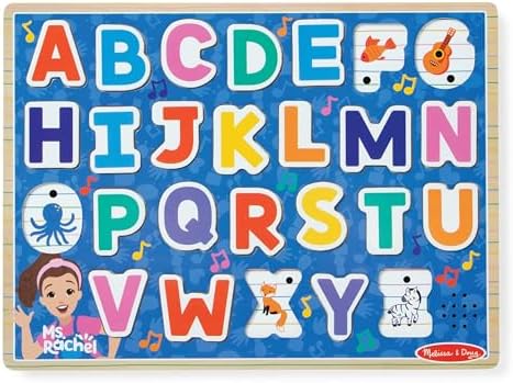 Melissa & Doug Melissa Doug Ms. Rachela Wooden Phonics Alphabet Sound Puzzle