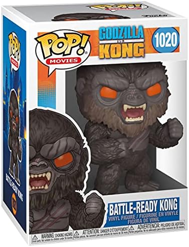 Funko POP King Kong Battle Ready 1020 Movies Godzilla vs Kong Vinyl Figure Bundled with
