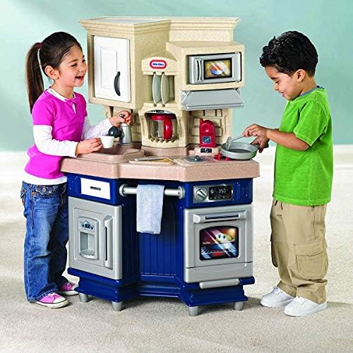 Little Tikes Super Chef Kitchen Blue Cream 14.00 l x 28.00 w x 40.00 h inches