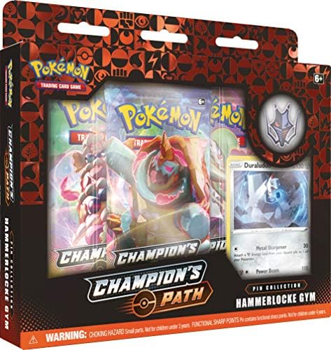 Pokemon TCG Champion's Path Pin Collection BALLONLEA SPIKEMUTH and HAMMERLOCKE Gyms Multi