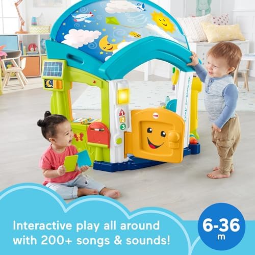 Fisher-Price Baby Toddler Toy Laugh Learn Smart Learning Home Playhouse with Lights