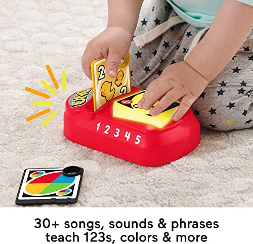 Fisher-Price Baby Toddler Toy Laugh Learn Counting and Colors UNO with Educational Music