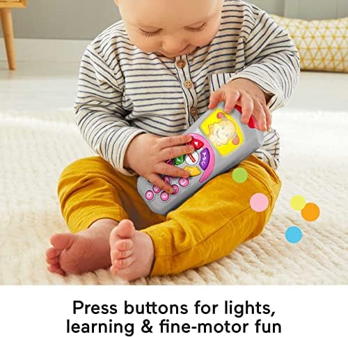 Fisher-Price Baby Learning Toy Laugh Learn Puppy's Remote Pretend TV Control with Music