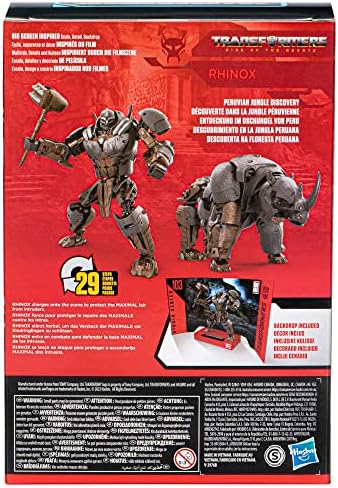 Transformers Studio Series Voyager Class 103 Rhinox Toy Rise of The Beasts 6.5-inch