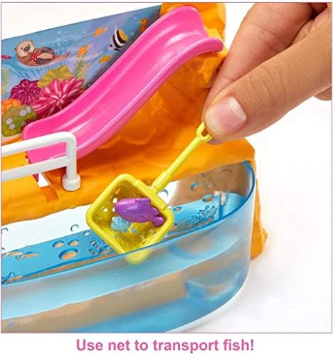 Barbie Club Chelsea Doll and Aquarium Playset 6-inch Brunette with for 3 to 7 Year Olds