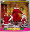 Mattel Holiday Sisters 1999 Barbie Kelly Stacie Gift Set