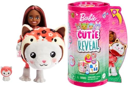 Barbie Cutie Reveal Chelsea Doll Animal Plush