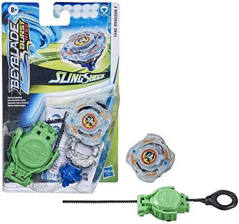 Beyblade Burst Rise Slingshock Fang Dragoon F Starter Pack - Left-Spin Battling Top Toy