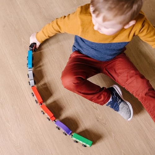 Melissa & Doug Melissa Doug Wooden Magnetic Train Cars - 8 Piece Educational and