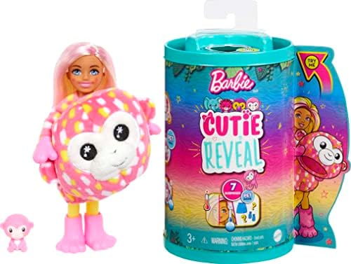 Barbie Cutie Reveal Chelsea Small Doll Jungle Series Tiger Plush
