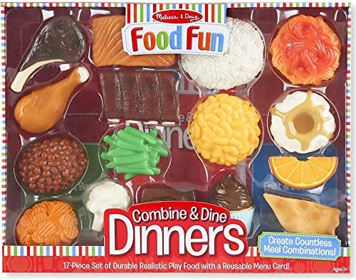 Melissa & Doug Melissa and Doug Combine and Dine Dinners Food Fun Toy 1 Theme Compatible