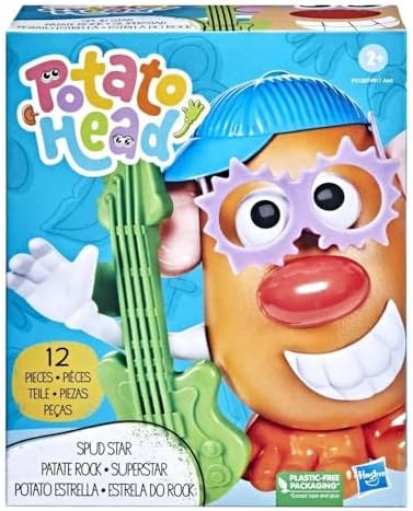 Hasbro Mr. Potato Head Spud Star Toy Set Musical Rocker Theme with Guitar