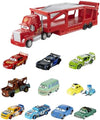 Mattel Disney and Pixar Cars Mack Hauler 13-inch Toy Transporter Truck with Ramp Carry Storage for 12 Vehicle