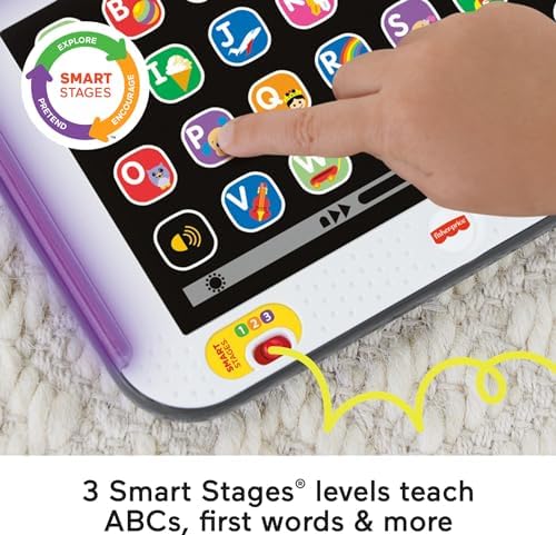 Fisher-Price Toddler Learning Toy Laugh Learn Smart Stages Tablet Pretend Computer with