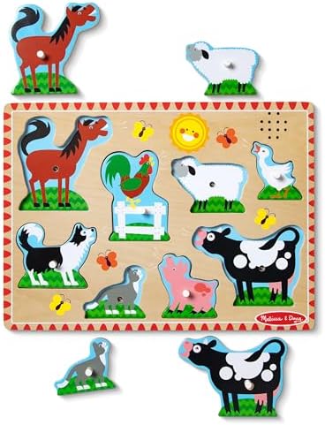Melissa & Doug Melissa Doug Farm Animals Sound Puzzle