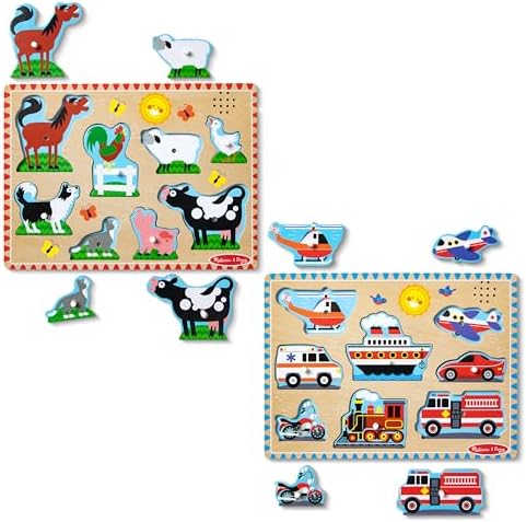 Melissa & Doug Melissa Doug Wooden Light-Activated Sound Puzzle