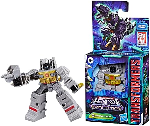 Transformers Legacy Evolution Core Grimlock Toy 3.5-inch Action Figure for Boys and Girls