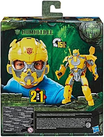 Transformers Rise of The Beasts Movie Bumblebee 2-in-1 Converting Roleplay Mask Action
