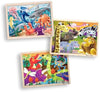 Melissa & Doug Melissa Doug 3-Puzzle Jigsaw Set - Dinosaurs Ocean and Safari