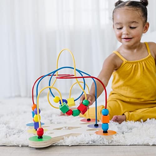 Melissa & Doug Melissa Doug Classic Bead Maze - Wooden Educational Toy - Wooden Bead Maze