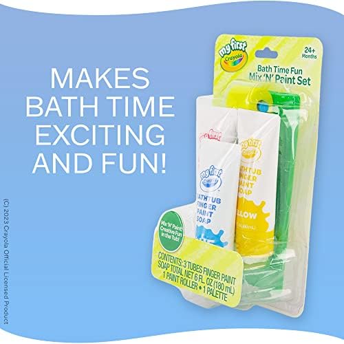 Crayola Bath Tub Brush Finger Paint Soap Set