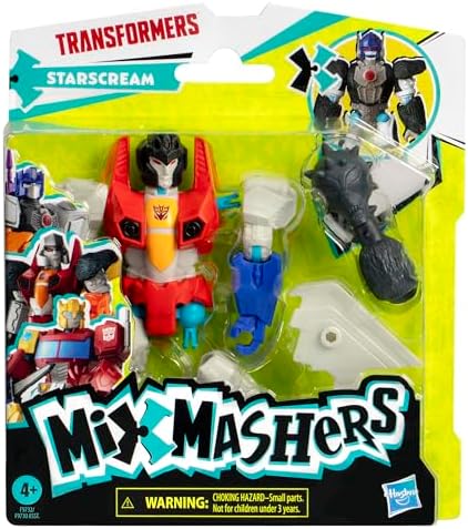 Transformers MixMashers Starscream Custom Mix-and-Match Action Figure 5-Inch-Scale 12 cm