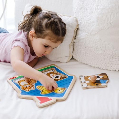 Melissa & Doug Melissa Doug First Shapes Jumbo Knob Wooden Puzzle
