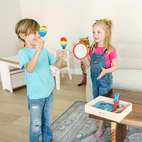 Melissa & Doug Melissa Doug Band-in-a-Box Clap Clang Tap - 10-Piece Musical Instrument