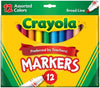 Crayola Binney Smith CrayolaR Non-Washable Markers Broad Line Assorted Classic Colors Box
