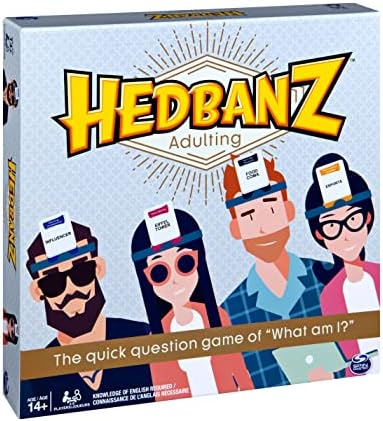 Spin Master Hedbanz Adulting Hilarious Party Game of Guessing and Charades for Millennials