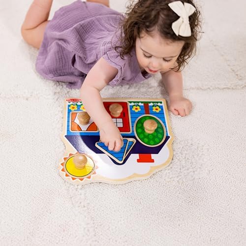 Melissa & Doug Melissa Doug Wooden Jumbo Knob Puzzle