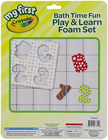 Crayola My First Crayola Bath Time Play Learn Foam Set Bath Letters and Numbers for