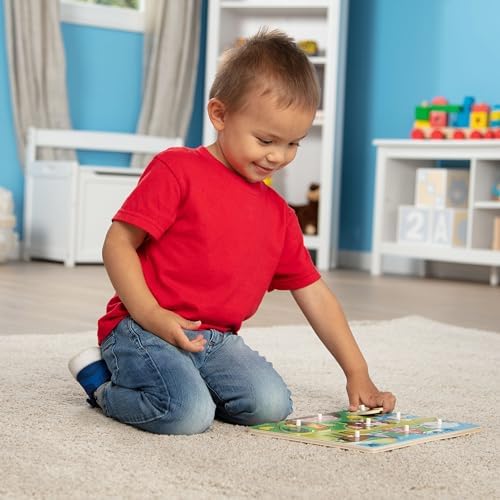 Melissa & Doug Melissa Doug Pets Wooden Peg Puzzle 8 pcs