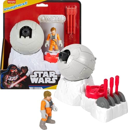 Fisher-Price Imaginext Star Wars Rebel Base Cannon Launcher with Luke Skywalker Metal