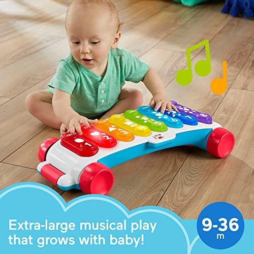 Fisher-Price Baby to Toddler Learning Toy Giant Light-Up Xylophone Pull-Along Musical
