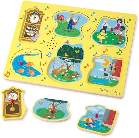 Melissa & Doug Melissa Doug Sing-Along Nursery Rhymes Sound Puzzle