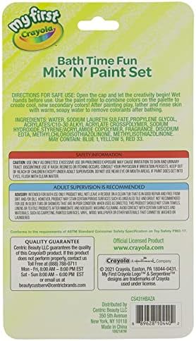 Crayola Bath Tub Brush Finger Paint Soap Set