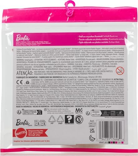 Barbie Clothes Set Fashion Accessory Pack for Barbie Ken Doll