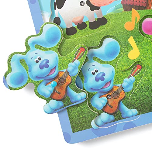 Melissa & Doug Melissa Doug Blue's Clues You Wooden Rainbow Stacking Puzzle 9 Pieces