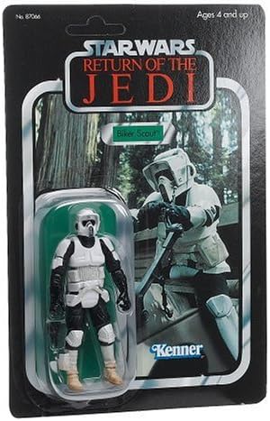 Hasbro Star Wars The Saga Colllection Vintage Action Figure Biker Scout 3.75 Inches