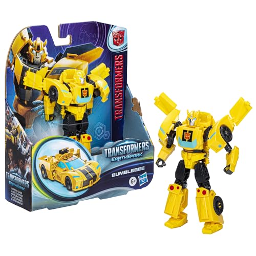 Transformers EarthSpark Warrior Class Bumblebee 5-Inch Robot Action Figure Converts in 19