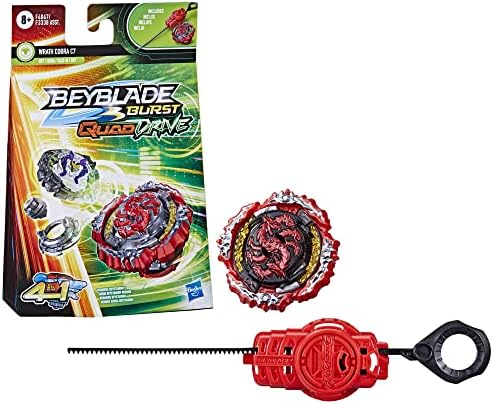 BEYBLADE Burst QuadDrive Wrath Cobra C7 Spinning Top Starter Pack - DefenseAttack Type