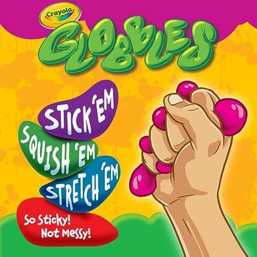 Crayola Globbles Fidget Toy 6ct Sticky Stress Ball Calming Sensory for Stress Relief