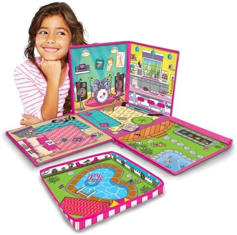 Barbie ZipBin 40 Doll Dream House Toy Box Playmat
