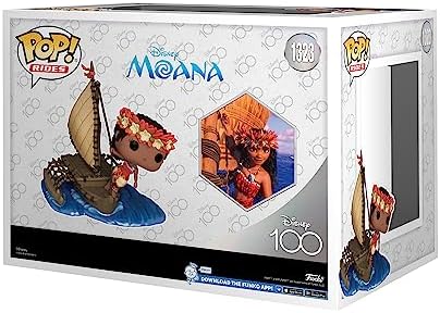 Funko POP Ride Super Deluxe Disney 100 - Moana on Sailboat - Collectable Vinyl Figure